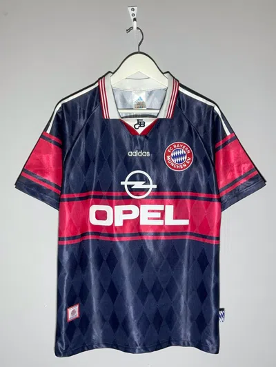 Pre-owned Adidas X Soccer Jersey Bayern Munchen Adidas 1998/99 Vintage Home Football Shirt In Black Red