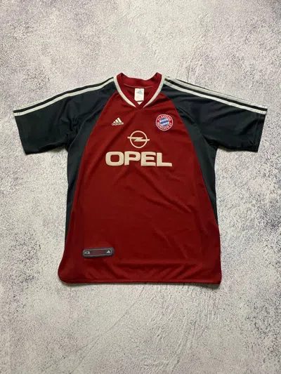 Pre-owned Adidas X Soccer Jersey Bayern Munich Adidas 2001/2002 Football Home Jersey Vintage In Red