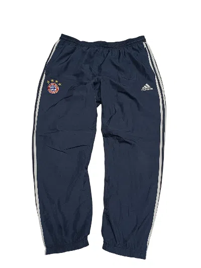 Pre-owned Adidas X Soccer Jersey Bayern Munich Adidas Nylon Vintage 2015 Sweatpants Football In Dark Blue
