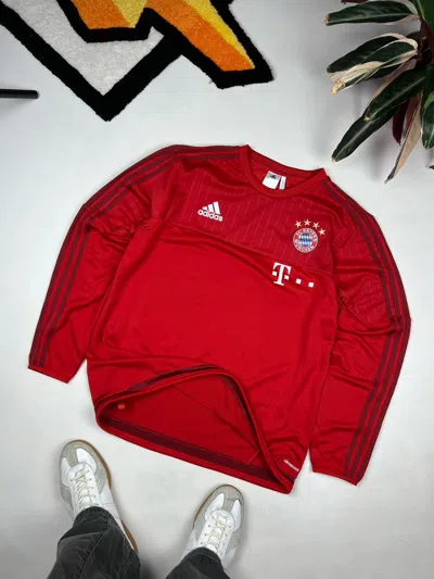 Pre-owned Adidas X Soccer Jersey Bayern Munich Soccer Jerseys Longsleeve In Red