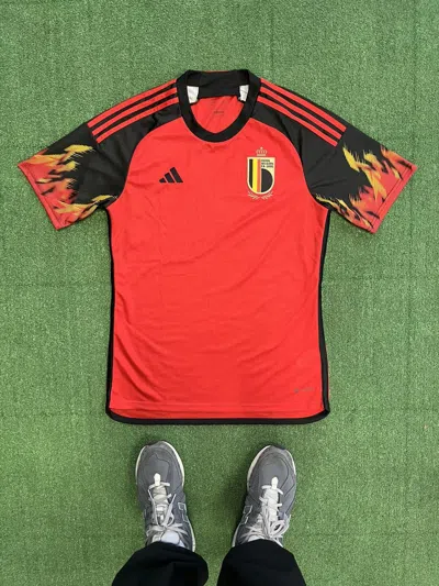 Pre-owned Adidas X Soccer Jersey Blokecore 2022 Adidas Fire Royal Belgian 1895 Jersey Drill In Red