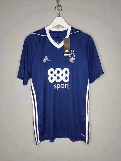 Pre-owned Adidas X Soccer Jersey Blokecore Adidas Nottingham Forest 2017/18 Football Shirt In Blue