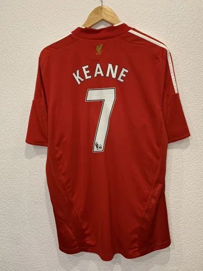 Pre-owned Adidas X Soccer Jersey Keane Adidas Liverpool 2008/2009 Home Kit Soccer Jersey In Red
