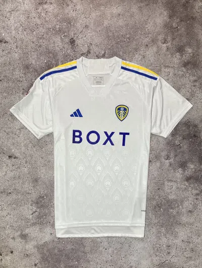 Pre-owned Adidas X Soccer Jersey Leeds United Football Jersey T-shirt In White