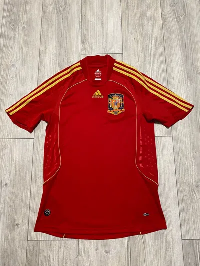 Pre-owned Adidas X Soccer Jersey Spain 2008 2009 Adidas Vintage Soccer Shirt Jersey Football In Red