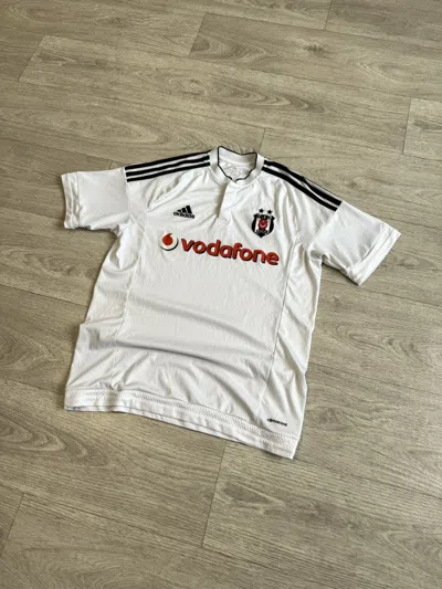 Pre-owned Adidas X Soccer Jersey Vintage Adidas Besiktas Soccer Jersey In White