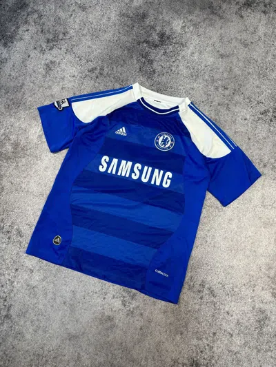 Pre-owned Adidas X Soccer Jersey Vintage Adidas Chelsea 9 Torres Soccer Jersey Streetwear M In Blue/white