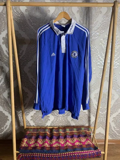 Pre-owned Adidas X Soccer Jersey Vintage Adidas Fc Chelsea Soccer Jersey Retro Y2k Very In Blue