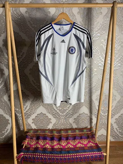 Pre-owned Adidas X Soccer Jersey Vintage Adidas Fc Chelsea Soccer Jersey Retro Y2k Very In White