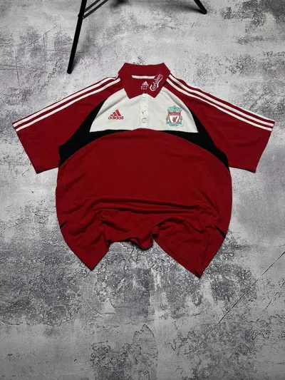Pre-owned Adidas X Soccer Jersey Vintage Adidas Liverpool 2007 Away Football Soccer Jersey In Red