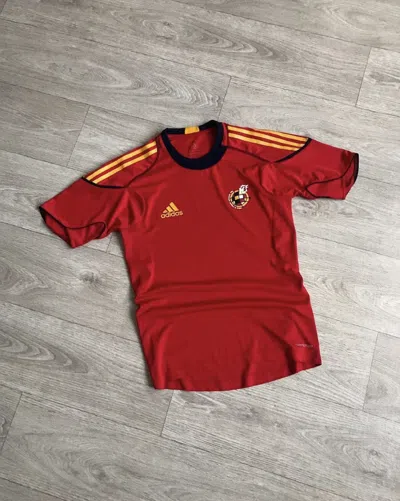 Pre-owned Adidas X Soccer Jersey Vintage Adidas Spain 2008/09 Soccer Jersey In Red