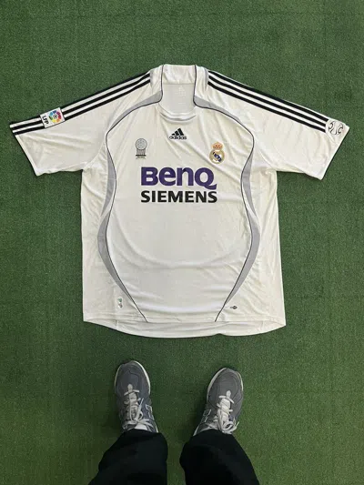 Pre-owned Adidas X Soccer Jersey Vintage Blokecore Adidas 2006-07 Real Madrid Jersey Drill In Purple