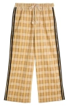 Adidas X Song For The Mute Gender Inclusive Adi006 3-stripes Plaid Track Pants In Brown