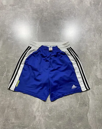 Pre-owned Adidas X Vintage 90's Adidas Equipment Shorts In Blue White