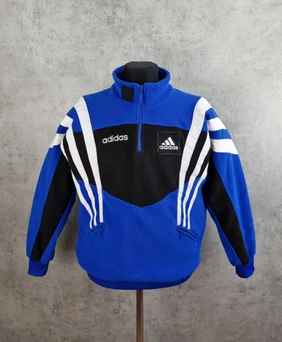 Pre-owned Adidas X Vintage 90's Vintage Fleece Adidas 3 Stripes Palace Design In Mix