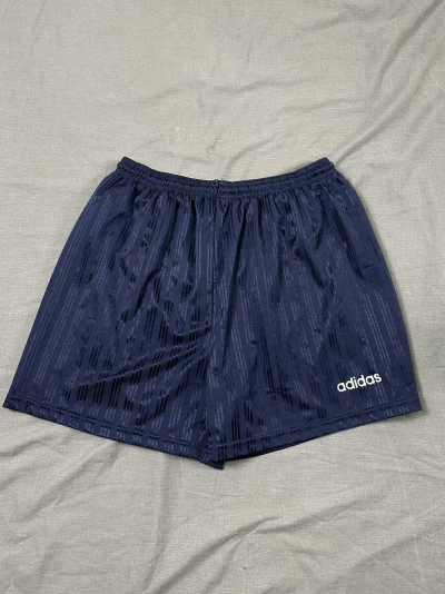 Pre-owned Adidas X Vintage Adidas 90's Retro Archive Vintage Shorts In Navy