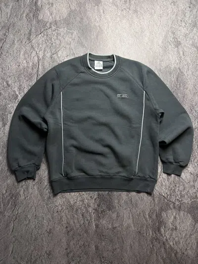 Pre-owned Adidas X Vintage Adidas Basic Minimalistic Small Logo Y2k Sweatshirt In Grey