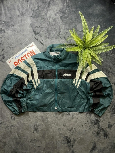 Pre-owned Adidas X Vintage Adidas Equipment Retro Y2k 90's Track Jacket In Green