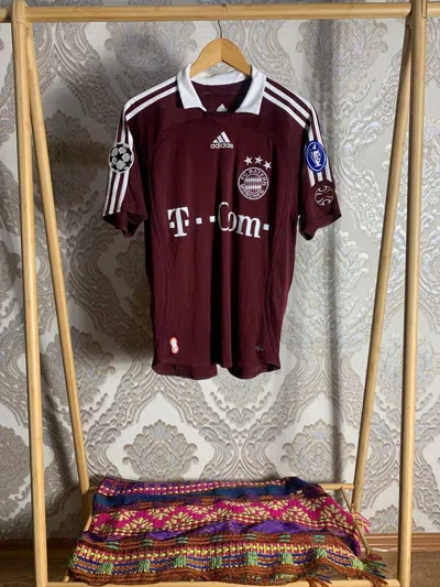 Pre-owned Adidas X Vintage Adidas Fc Bayern München Liga Champion Soccer Jersey Y2k 90's In Red