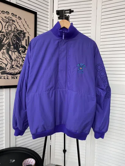 Pre-owned Adidas X Vintage Adidas Golf Anorak Retro Zip Jacket 90's Purple