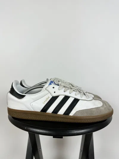 Pre-owned Adidas X Vintage Adidas Samba Leather Low Top Sneakers In White