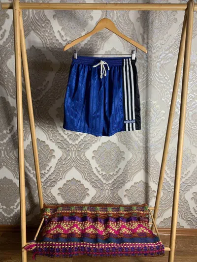 Pre-owned Adidas X Vintage Adidas Soccer Shorts Retro Y2k Very 90's Hype In Blue