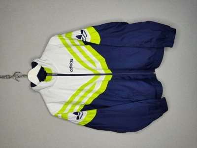 Pre-owned Adidas X Vintage Adidas Vintage Light Suit Jacket 90's Embroidered Logo In Multicolor