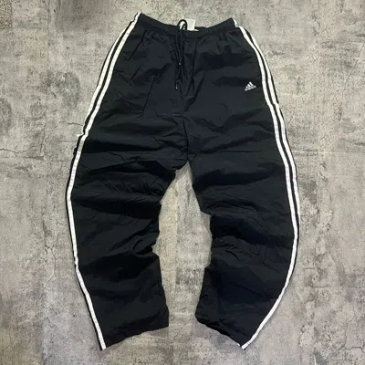 Pre-owned Adidas X Vintage Crazy Vintage Adidas Sweatpants Baggy Track Pants Drill In Black