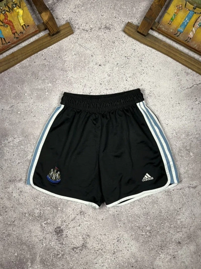 Pre-owned Adidas X Vintage Shorts Newcastle Adidas Vintage 2000's Football In Dark Blue