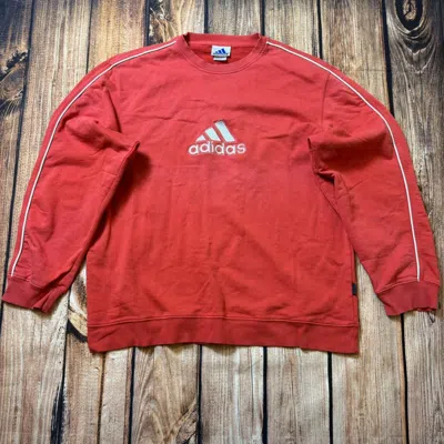 Pre-owned Adidas X Vintage Sweatshirt Adidas In Red