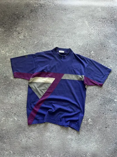 Pre-owned Adidas X Vintage Y2k Adidas Purple T Shirt Baggy Retro 90's