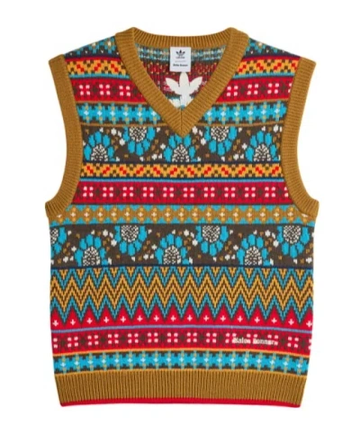 Adidas X Wales B Onner Sleeveless Knitted Vest In Brown