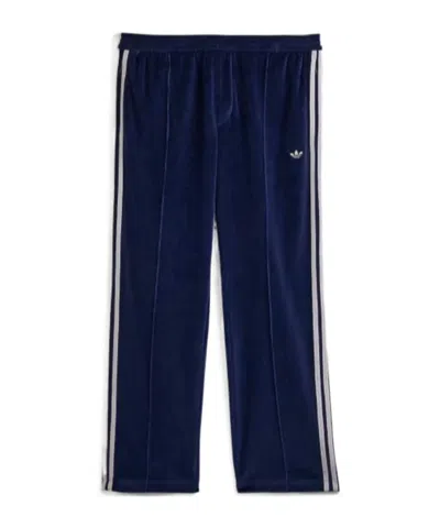 Adidas X Wales B Onner Wales Bonner Velour Track Pant In Blue