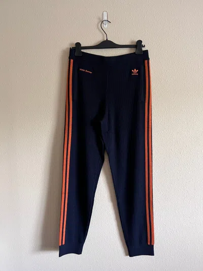 Pre-owned Adidas X Wales Bonner Adidas Knit Track Pants In Legend Ink In Navy