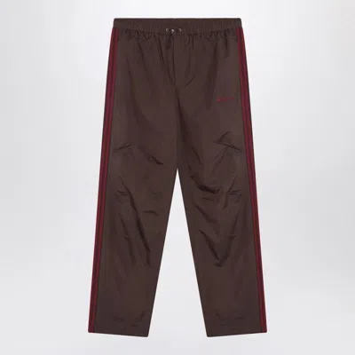 Adidas X Wales Bonner Brown Nylon Jogging Trousers