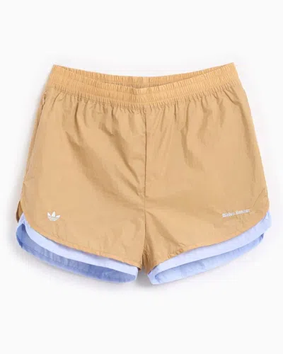 Adidas Originals Adidas X Wales Bonner Camel Nylon Wales Bonner X Adidas Bermuda Shorts