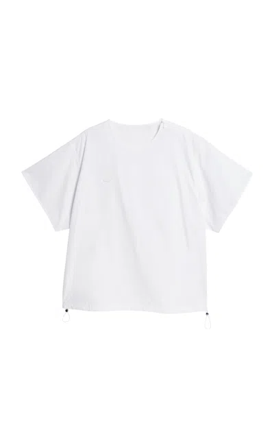 Adidas X Wales Bonner Cotton-poplin T-shirt In White