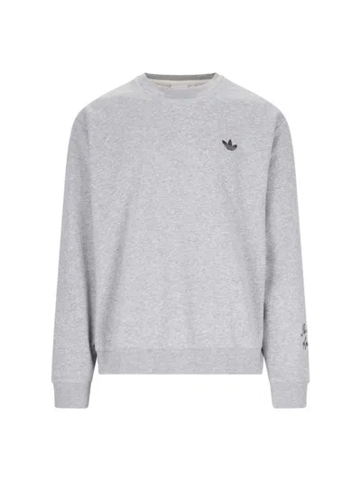 Adidas X Wales Bonner Crewneck Sweatshirt In Grey