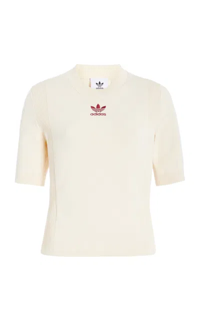 Adidas Originals Knit Top In White