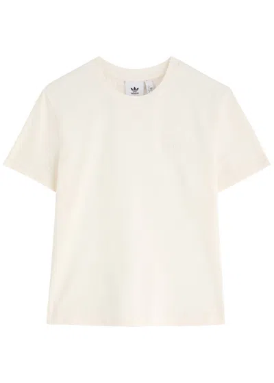 Adidas X Wales Bonner Logo-embroidered Cotton T-shirt In Cream