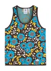 Adidas Originals Adidas X Wales Bonner Logo Floral-intarsia Knitted Tank In Multicoloured