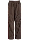 Adidas Originals Adidas X Wales Bonner Logo Shell Track Pants In Dark Brown