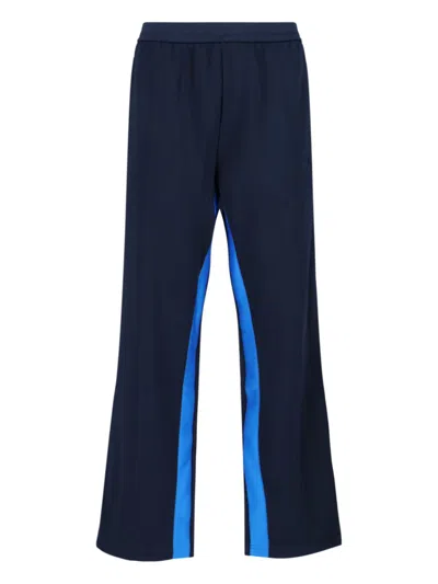 Adidas X Wales Bonner Navy Blue Activewear Pants With Elasticized Waistband