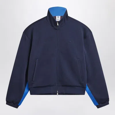 Adidas X Wales Bonner Navy Blue Zip Hoodie