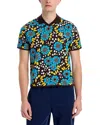 Adidas Originals Adidas X Wales Bonner Logo Floral-intarsia Knitted Polo Shirt In Multcolor