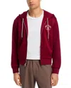 Adidas X Wales Bonner Regular Fit Graphic Logo Hoodie In Burgundy