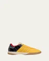 Adidas X Wales Bonner Samba Panelled Suede Sneakers In Yellownavy