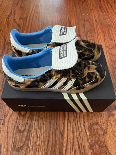 Pre-owned Adidas X Wales Bonner Samba Pony In Leopard