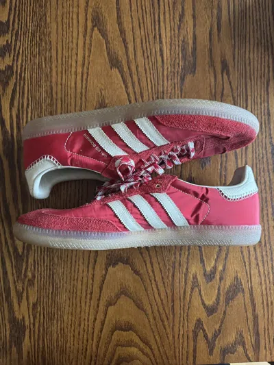 Pre-owned Adidas X Wales Bonner Samba Shoes In Red