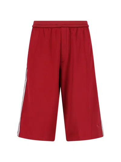 Adidas Originals Adidas X Wales Bonner Sport Shorts With Iconic Stripes In Red